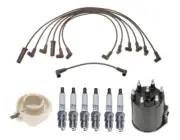 ACDelco Ignition Kit Distributor Rotor Cap Wire Spark Plugs .045" for Chevy GMC
