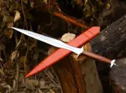 Custom Handmade Gladius Roman Battle Ready Sword Double Edged Blade W/ Scabbard