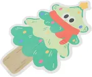HAPINARY Wall Cat Scratcher Mat Self Adhesive Scratching Pad Cartoon Christmas Tree Shaped Climbing Carpet Furniture Protector for Wall Couch Floor