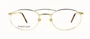Louis Feraud Lorentz Mens Oval Gold Silver Double Bridge Retro Eyeglasses France