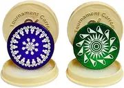 Cradle2Crickettm Standard Size Carrom Tournament Striker Combo with Smooth Surface and Excellent Re-Bounce