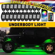 20Pods RGB LED Light Kit Rock Underglow Lamp Offroad Truck bluetooth APP Control