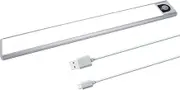 DWOOKE Motion Sensor Cabinet Lights,Under Cupboard Lights Rechargeable Sensor Lights Indoor,Magnetic Wardrobe Lights with Stepless Dimming,LED Light for Wardrobe,Cabinet,Kitchen,Stairs (30cm, White)