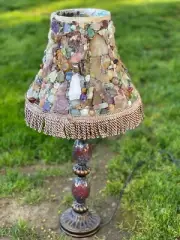 Hand Cut Slabs Natural Stone Lamp Shade | Unique NWP Rocks And Gems