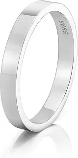 [VIKI LYNN] Sterling Silver Rings Wedding Band Ring Simple Promise Rings for her Size 6/7/8 by