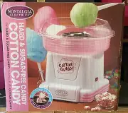 NOSTALGIA COTTON CANDY MACHINE MAKER ELECTRIC FLOSS CARNIVAL PARTY HARD CANDY
