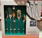 Mikasa Harmony 45 Piece Flatware Serving Utensil Set Stainless Steel Service f 8
