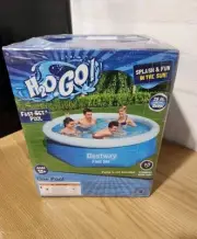 Bestway H2O GO! Fast Set Pool 8 Feet Wide 26” Deep 555 Gallons New In Box