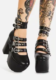 [Lamoda] Black Take Pleasure Platform Heels