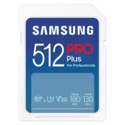 Samsung Pro Plus for Professionals, 512GB, Class 10, UHS-I U3, V30, Blue