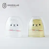 在飛比找momo購物網優惠-【好玻GOODGLAS】柴犬雙層玻璃杯250ml