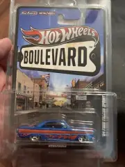 Hot Wheels Boulevard '64 Ford Falcon Sprint 2011 Blue Great Card In Protector