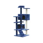 YES4PETS 130 cm Blue Cat Scratching Post Tree Scratcher Pole-Blue