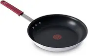 T-fal Professional VX3 Brushed Nonstick with Stainless Steel Handle Fry Pan 12 Inch, Oven Broiler Safe 400F Cookware, Pots and Pans, Restaurant Grade, Certified by The NSF and CBA, Black