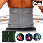 Adjustable Lumbar Lower Back Support Pain Relief Belt Brace Straps Posture Waist