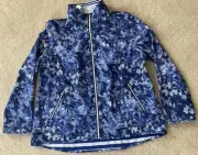 Zenergy Chicos Neema Reversible Print Full Zip Jacket Tonga Navy Sz 2 (Large 12)