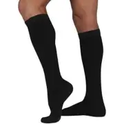 Juzo Men's Dynamic Cotton Socks 15-20mmHg (Black) Size I (1)