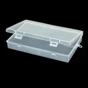 1x Plastic Storage Container Boxes Box Hinged Lid DIY Arts Crafts Markers Pens