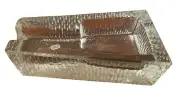 Vintage Crisa Libbey Mid-Century MCM Clear Glass Cigar Ashtray or Pipe Rest