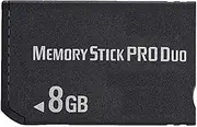 LICHIFIT 8/16/ 32/ 64GB Memory Stick Pro Duo Memory Card Thumb Drive Flash Drive Bulk for Sony PSP 2000 3000 High-Speed Black