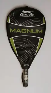 Slazenger Magnum Racquetball Racket 14x20 Aluminum Alloy 7.76 Oz Grn/Blk & Cover
