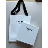 在飛比找蝦皮購物優惠-精品 名品 法國 Celine Paris  皮夾紙袋 紙帶