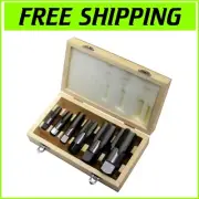 Durable 6-Piece Carbon Steel Pipe Tap Set with Sizes for Precision Threading
