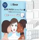 Large Pimple Patches (7 Sizes 112 Counts), Big Acne Patches, XL Hydrocolloid Ban