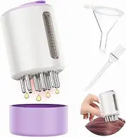SphonxAi Electric Hair Oil Applicator & Scalp Massager 2 in 1, 15ml Capacity, Scalp Care Brush for Hair Treatment, Minoxidil, Essential Oils & Serums (Purple) (Purple)