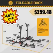 4 eBike Bike Foldable Rack Electric Bicycle Carrier Hitch Rear Platform 136kg