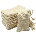 30 Pcs Natural Sisal Soap Bag Exfoliating Soap Saver Pouch Holder K5Q41717