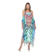 Maxi Sheer Caftan ( Plus Size Available)