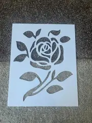 Rose stencil paint/trace/drawing Size 8x10 reusable All sizes painting face