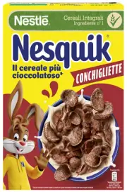 Cereal Nesquik Choco Waves .), Nestle' Waves Chocolate Breakfast Kids