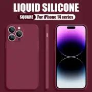 Soft Liquid Silicone Case Cover For iPhone 14 Pro Max 13 12 11 XS X 8 7 Plus