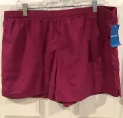 Columbia Womens XL Bright Pink Shorts With Side & Back Pockets 100% Nylon NWT