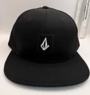 New Volcom Hat Cap Men’s Black Snapback Skateboarding Skater Surf Stone 2019
