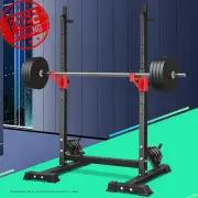 Squat Rack Adjustable Barbell Rack Bar Stand Weight Bench Press Dipping Station