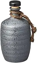 Silver Arabesque (Black) No. 5 Bottle [3.9 x 8.3 inches (10 x 21 cm), 35.4 fl oz (900 cc)] | Shochu Bottle |