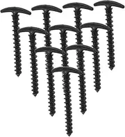 Ciieeo 10pcs Plastic Tent Pegs: Lightweight Ground Stakes for Camping Rv Awning - High-Strength Tent Fixing Nails for Hard and Soft Ground