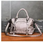 Soft Faced Casual Handbag - Large Diagonal Shoulder Bag