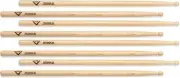 Vater Hickory Drumsticks 4-pack - Fatback 3A - Wood Tip (5-pack) Bundle