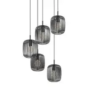 Eglo Lighting Romazzina 5 Light Cage Pendant - Black
