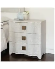 Global Views Toile Linen Bedside Chest