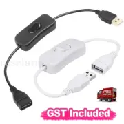 USB Male to Female Extension Cable With ON/OFF Switch Toggle Power Control AU