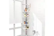Vibe Geeks 4 Layer Corner Shower Caddy, Adjustable Shower Shelf