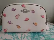 NEW Coach Madi Crossbody With Snail Print CV267 Silver/Chalk Multi - NEW W TAG