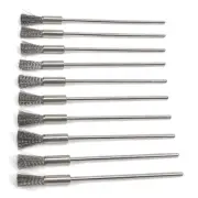 10 Pieces Extended Stainless Steel Wire Steel Cleaning End Brushes Pen Wire Brus