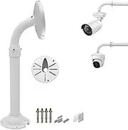 WiTi 6 inch Base Extendable J-Pole Mount Bracket for CCTV IP Cameras,15.7-23.6 inch Adjustable Mounting Bracket for Security Surveillance Camera System,Solid Metal Powder Spray Coating