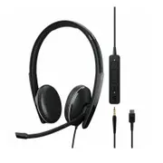 EPOS | Sennheiser ADAPT 165 USB C II On-ear, double-sided USB-C headset, 3.5 mm jack and detachable USB cable with in-line call